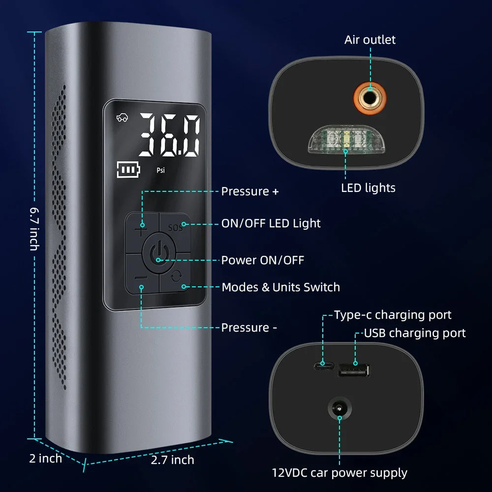 Portable Wireless Air Pump