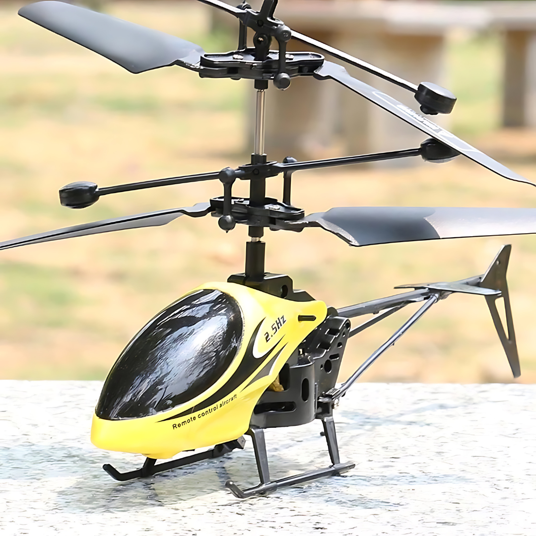 Flying Helicopter Drone