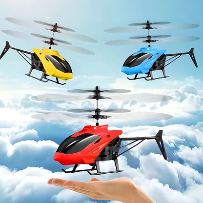 Flying Helicopter Drone