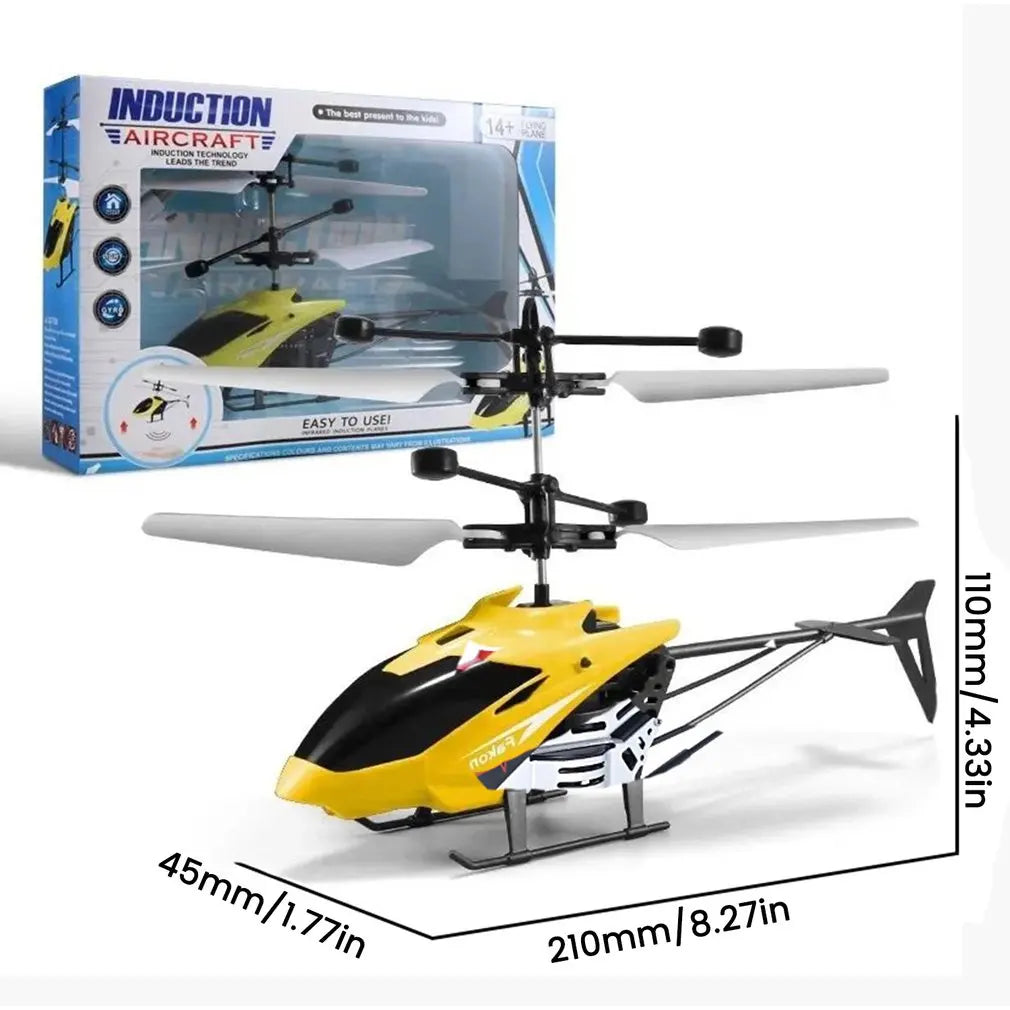 Flying Helicopter Drone