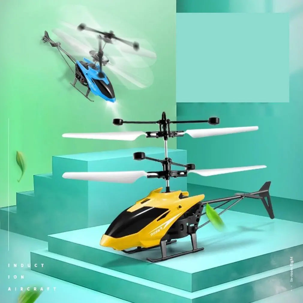 Flying Helicopter Drone