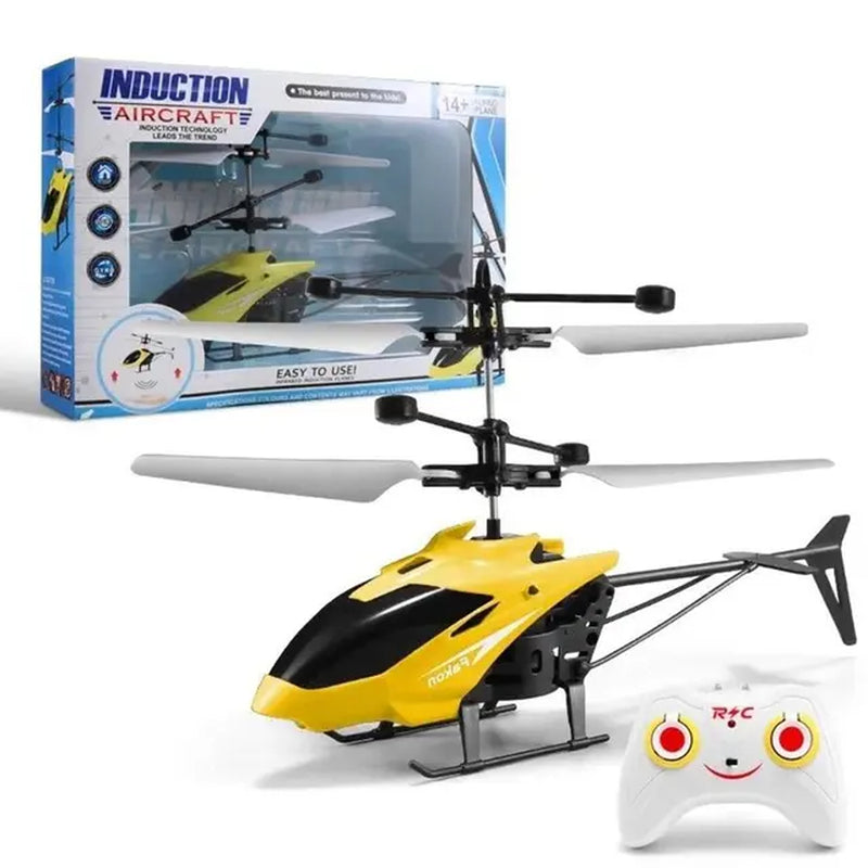 Flying Helicopter Drone