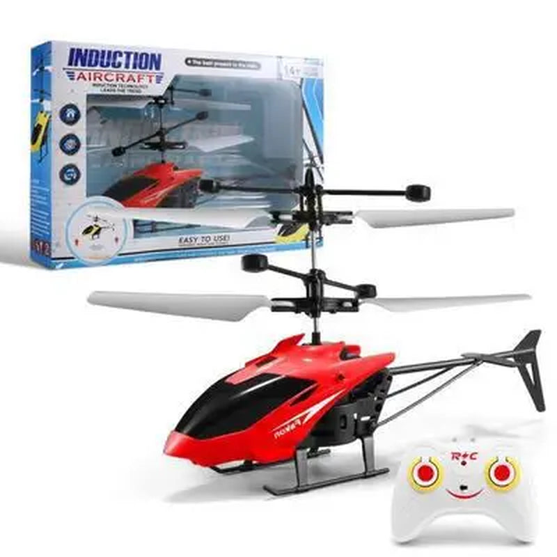 Flying Helicopter Drone