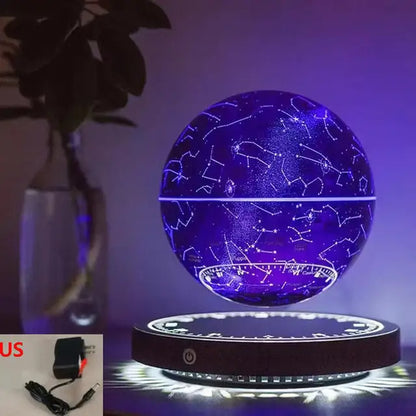 Levitating Lamp Magnetic Levitation Globe LED Earth Floating Rotating Globe Bedside Novelty Christmas Gifts Galactic Starry Sky