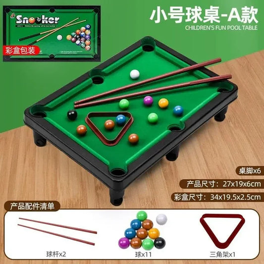 Desktop Pool Table Interactive Simulation Miniature Pool Game Children'S Pool Table Home Mini Snooker Billiards Game Sets